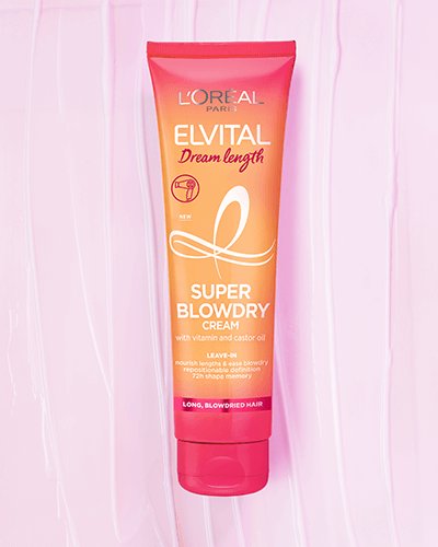 3600523966233_Loreal_Elvital_Dream Length_Super Blowdry_Cream_flatlay1
